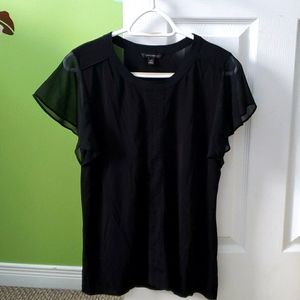 Banana Republic blouse with see-through sleeves